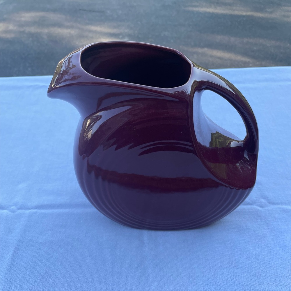Fiesta Cinnabar Large Disc Pitcher